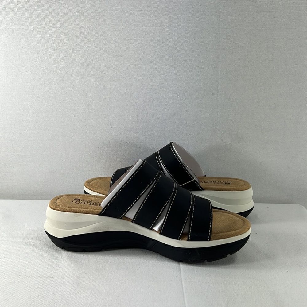 White Mountain Foot Beds Fascinate Black Smooth size 7 - Picture 3 of 7